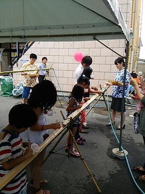 2014.7.19夏祭り流しそうめん.JPG