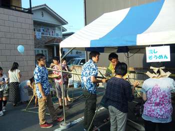 夏祭り流しそうめん.JPG